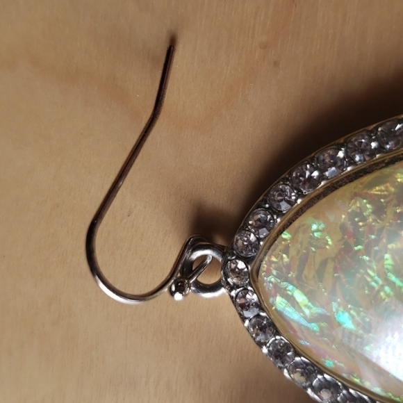 𝅺fashion Oval Yellow Dangle Earrings - Picture 3 of 4